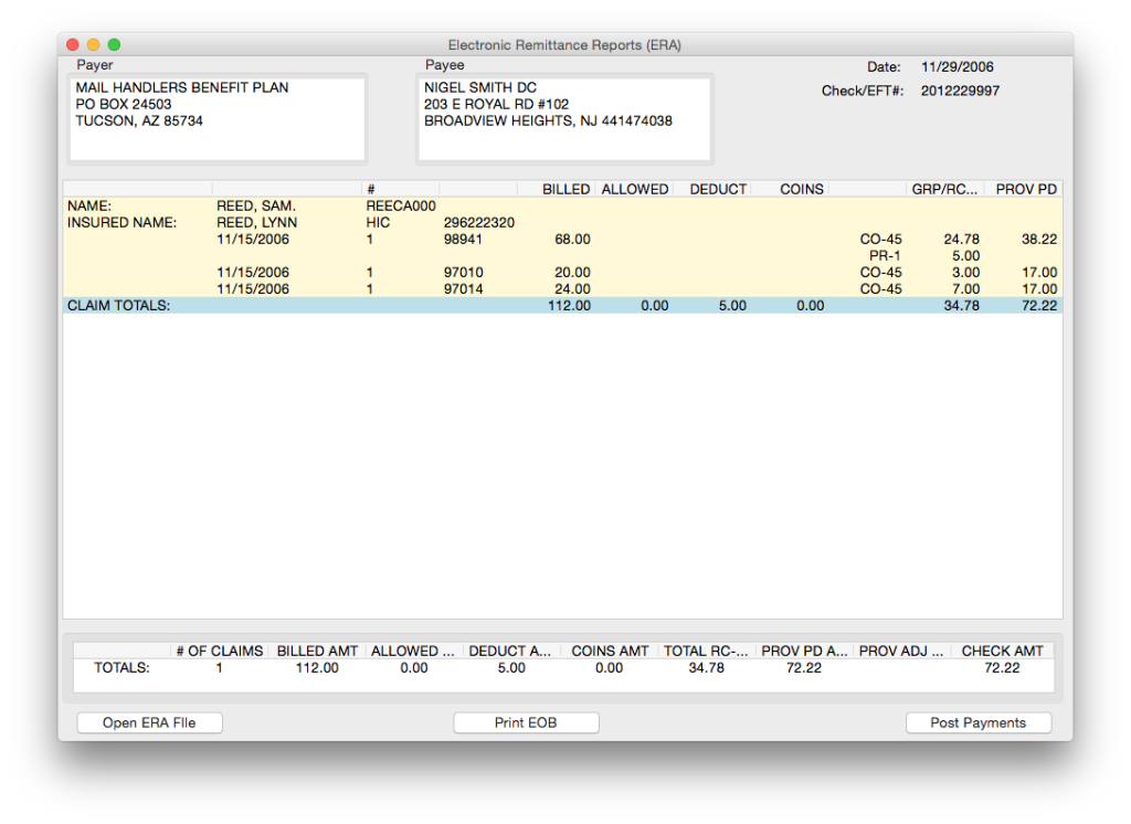 Electronic Remittance Posting